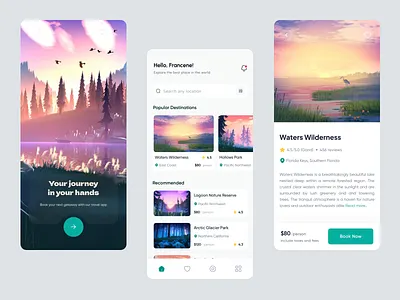 Travel App Interaction animation app animation app interaction app motion interaction ios app motion motion graphics tour tour guide travel travel app