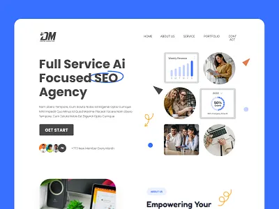 Ai Focused SEO Website Design design graphic design illustration seo agency ui ui design uiux design web design website design wix website wordpress customization wordpress website