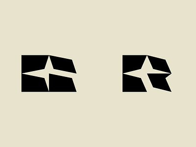 R + Star brand branding design graphic design grid icon identity letter logo mark monogram r star vector