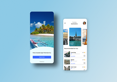 Travel App design figma mobile shop travel ui ux