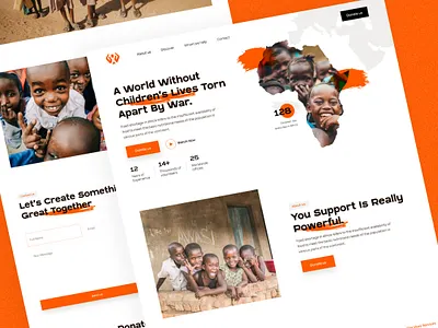 Charity Organization - Landing Page Design charity creativestudio design design agency designagency designstudio figma landingpage ui uidesign uiux user experience user interface uxdesign visualdesign web webdesign website webui