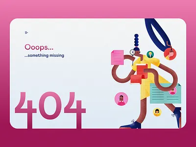 404 Page not Found Screen Daily UI 007 007 404 brand branding dailyui design illustration minimal pagenotfound ui ux