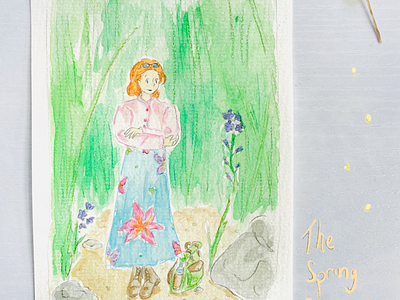 The Springtime Researcher: Illustrated Story artwork childrens book illustration cute design fantasy illustration short story watercolour
