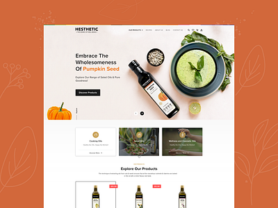 Online Store for SEED Oil Design branding graphic design ui