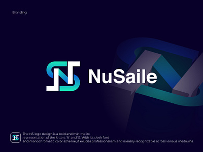 NuSaile Ns logo branding graphic design logo n ns s