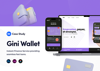 Gini - Finance app case study app artificial intelligence case study debit card finance graphic design loans ui ux