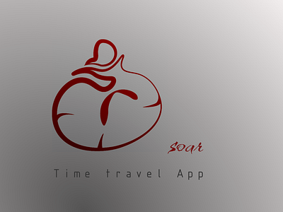 Daily UI #005 _Logo_Time Travel App app app screens branding design graphic design illustration illustrator logo logodesign typography