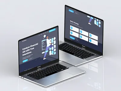 Ezi Finace Landing Page 3d mockups branding landing page ui ui design ux ux design