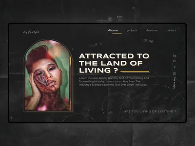 Land Of Dead | Landing Page I branding design figma graphicdesign typography ui uiux ux website