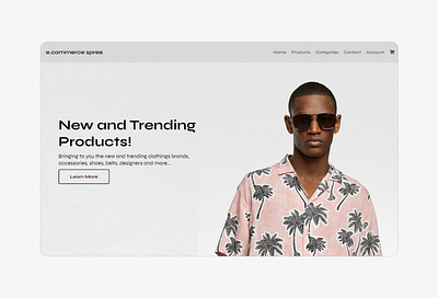 E.Commerce Spree Website Design (Updated) backend branding design designer ecommerce frontend frontend developer online shop online store post shop store ui ux website