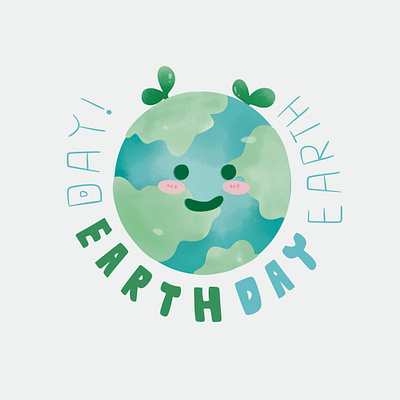 Collection Earth Day in Redbubble and Creative Fabrica 3d animation app branding design earth day go green graphic design holiday illustration logo motion graphics over green ui ux vector