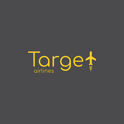 Logo Design "Target Airline" (Fictional) branding design graphic design logo post social media ui