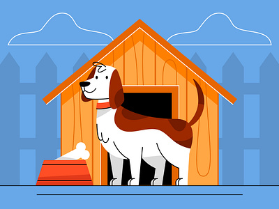 Flat national dog day illustration design illustration