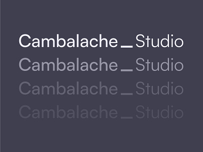 Cambalache.studio - Brand agency branding design logo ui ux