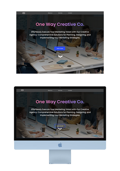 One Way Creative Co. Landing Page dailyuico ui userfriendly ux