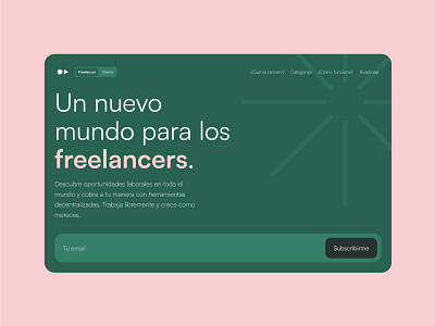Lancers - Homepage branding freelance freelancer header hero minimalism search ui ux