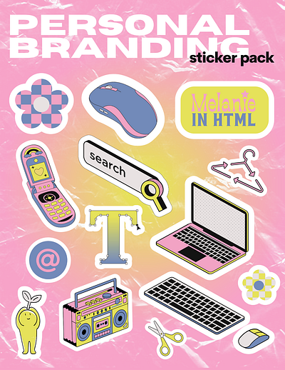 Personal Branding - Sticker Pack Pt.1 branding design graphic design illustration logo