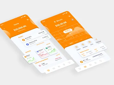 Crypto Investing Mobile App branding figma mobile app ui ui design ux ux design