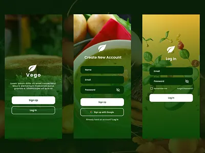 Vego UI design minimal ui design