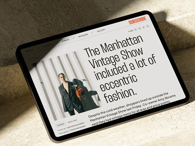 Blog Details - Zenith Magazine article blog details design desktop fashion flat inner page magazine minimal mockup news online magazine simple tablet ui ux