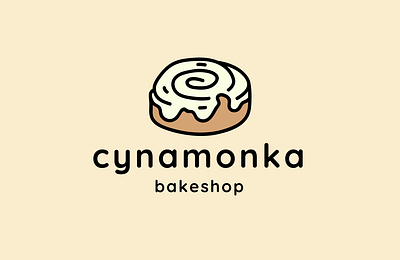 Logo for bakeshop CYNAMONKA. bakery bakery branding bakeshop branding cafe cafe logo design graphic design illustration landing page logo logo design typography ui ux vector