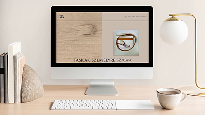 Custom web design for a bag designer commercial creative css design fashion minimal squarespace ui webdesign website
