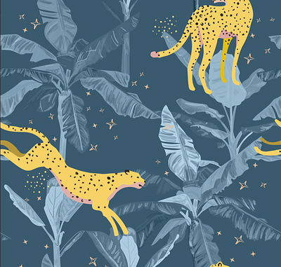 Swimsuit Pattern - Magical Jungle branding design graphic design pattern
