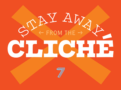Stay Away from the Cliche branding design logo typography