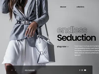 Fashion Store | Landing Page branding fashion store figma landingpage typography ui uiux website