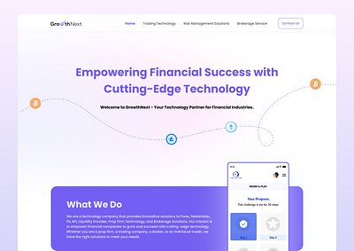 Fintech Landing Page 3d animation branding business website design design graphic design illustration landing page logo minimal design motion graphics product design ui ui design uiux designer uiuxdesign web design