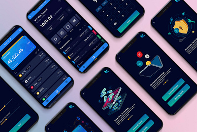 Wallet app design | Mobile design app design illustration mobile ui ux vector wallet