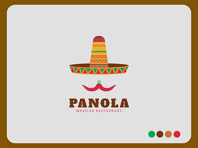 Logo design for Panola which is a Mexican restaurant. graphic design logo