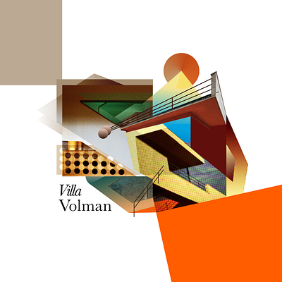 Villa Volman architecture functionalism graphic design illustration villa