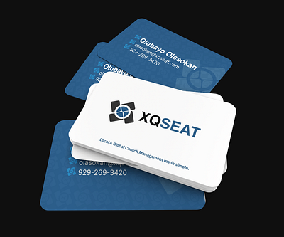 XQSEAT business card design branding design designer graphic design logo vector