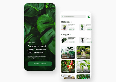 Plant Shop App design minimal ui ux web webdesign website