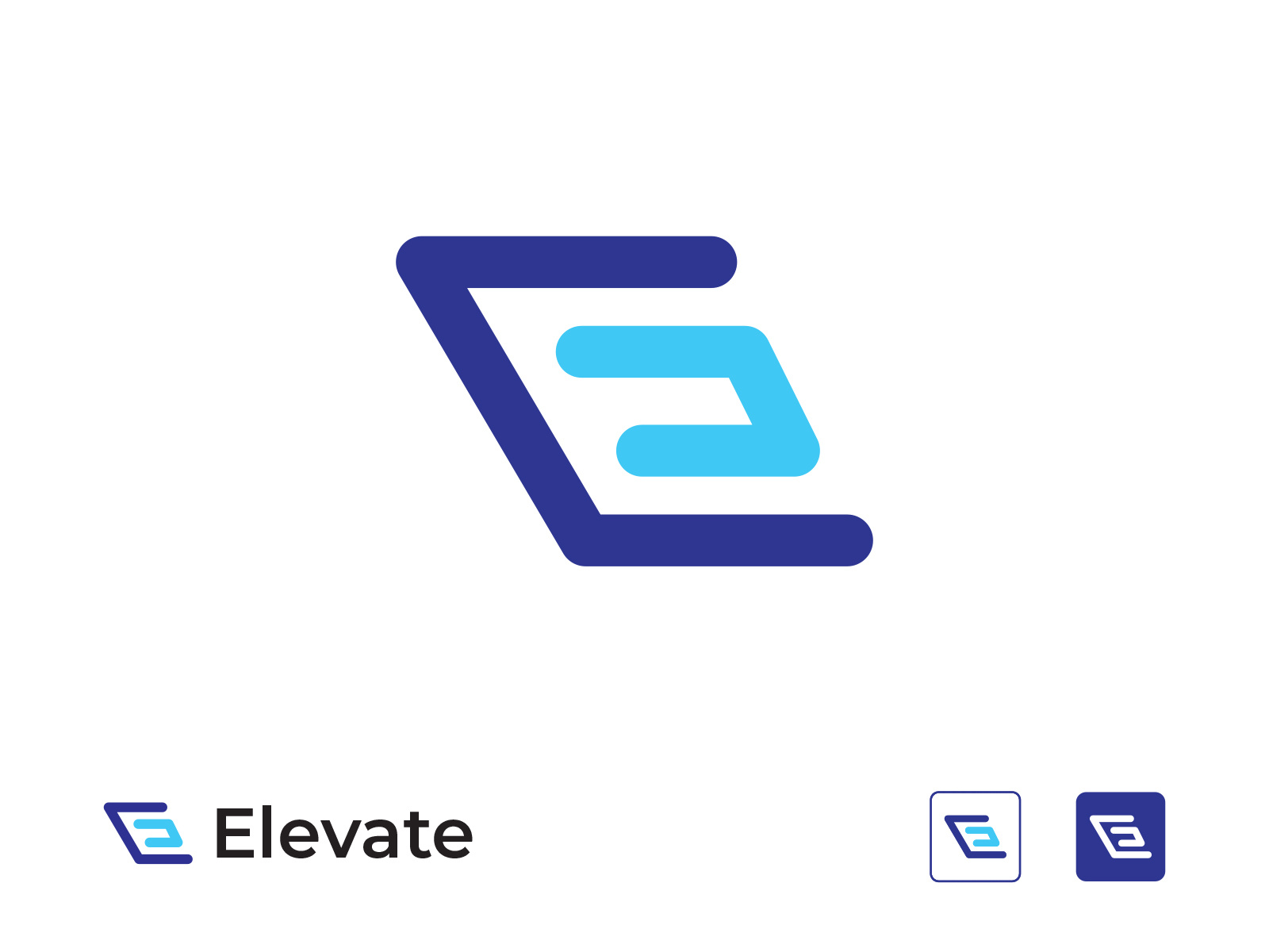 E Logo Design by Naim Uddin on Dribbble