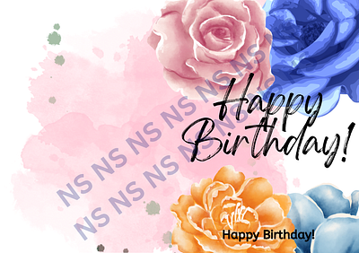 Custom Birthday Card card design graphic design