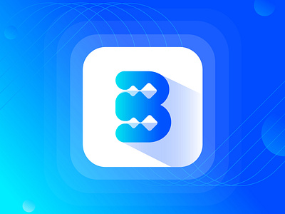 Bitflow app application b letter logo b logo b tech logo branding creative logo gradient logo identity logo modern logo software tech technology trendy ui unique logo web website