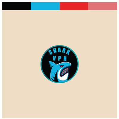 SHARK VPN logo cybersecurity encryption network privacy security shark vpn