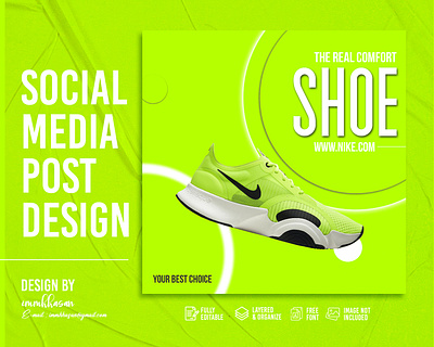 shoes social media post design advertising air banner branding design media nike post shoe shoes social