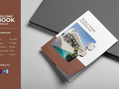 Welcome Book Template guidebook template home rental welcome host guidebook house manual indesign template manual manual book marketing flyer modern real estate ms word property property rental real estate real estate flyer real estate rental super host welcome book welcome flyer welcome guide welcome kit