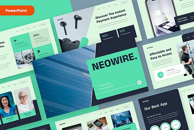 NEOWIRE - Modern Technology Powerpoint Template abstract annual business clean corporate download google slides keynote pitch pitch deck powerpoint powerpoint template pptx presentation presentation template professional slides template ui web