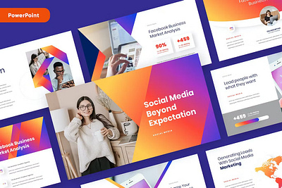 SOCIO - Social Media Marketing Powerpoint Template download google slides homepage keynote landing landing page landingpage pitch pitch deck powerpoint powerpoint template pptx presentation presentation template professional slides template ui webdesign website