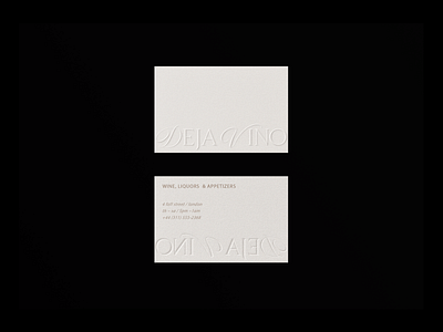 DEJA-VINO_01 branding business card design graphic design logo typography