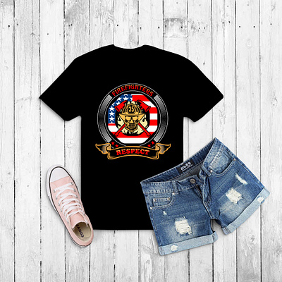 Custom Typography T Shirt Design custom design fire fighter fishing t shirt design t shirt t shirt design typography