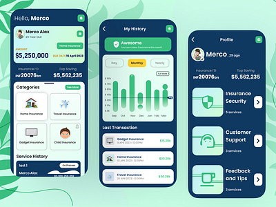 Designing a Personalized Insurance App with Seamless User Exp. ios ux mobile ui iphone web mobile design.