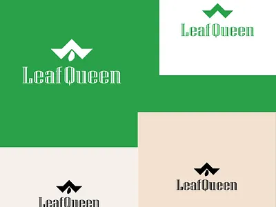 Leaf Queen simple, Modern minimalist logo design. branding buy a logo design graphic design leaf logo leaf queen logo logo minimal modern logo queen logo buy typography vector