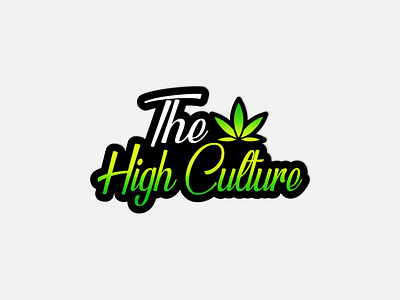 THE HIGH CULTURE CANNABIS WEED CBD LOGO DESIGN medical cannabis packaging