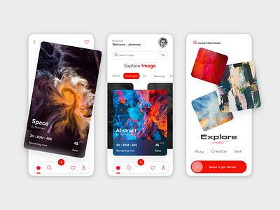 Photostock App app branding design figma illustration image photo stock ui ux web design