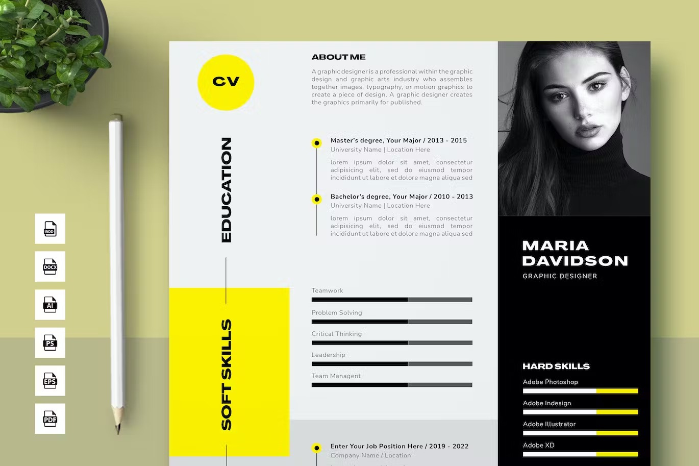 Professional Resume / Word / Indesign clean clean resume cover letter creative resume curriculum vitae cv cv template free cv free cv template free resume free resume template minimal resume modern cv modern resume professional resume resume resume clean resume cv resume design resume template